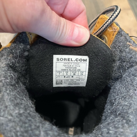 SOREL Women's Slimpack Lace II Elk Black Waterproof Duck Boots 1702251 Size 7 - Picture 6 of 8